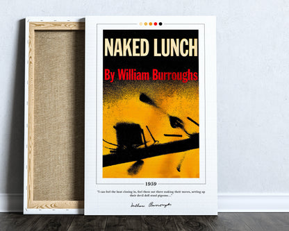 Naked Lunch Book Cover Poster | William S. Burroughs, Naked Lunch Poster, Naked Lunch Print, Book Posters, Canvas Wall Art, Book Lover Gift