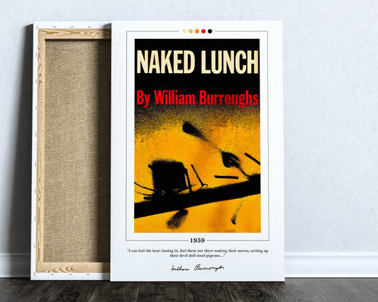 Naked Lunch Book Cover Poster | William S. Burroughs, Naked Lunch Poster, Naked Lunch Print, Book Posters, Canvas Wall Art, Book Lover Gift