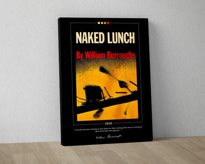 Naked Lunch Book Cover Poster | William S. Burroughs, Naked Lunch Poster, Naked Lunch Print, Book Posters, Canvas Wall Art, Book Lover Gift