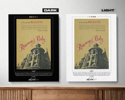Rosemary's Baby Book Cover Poster | Ira Levin, Rosemary's Baby Poster, Rosemary's Baby Print, Book Posters, Book Art, Book Lover Gift