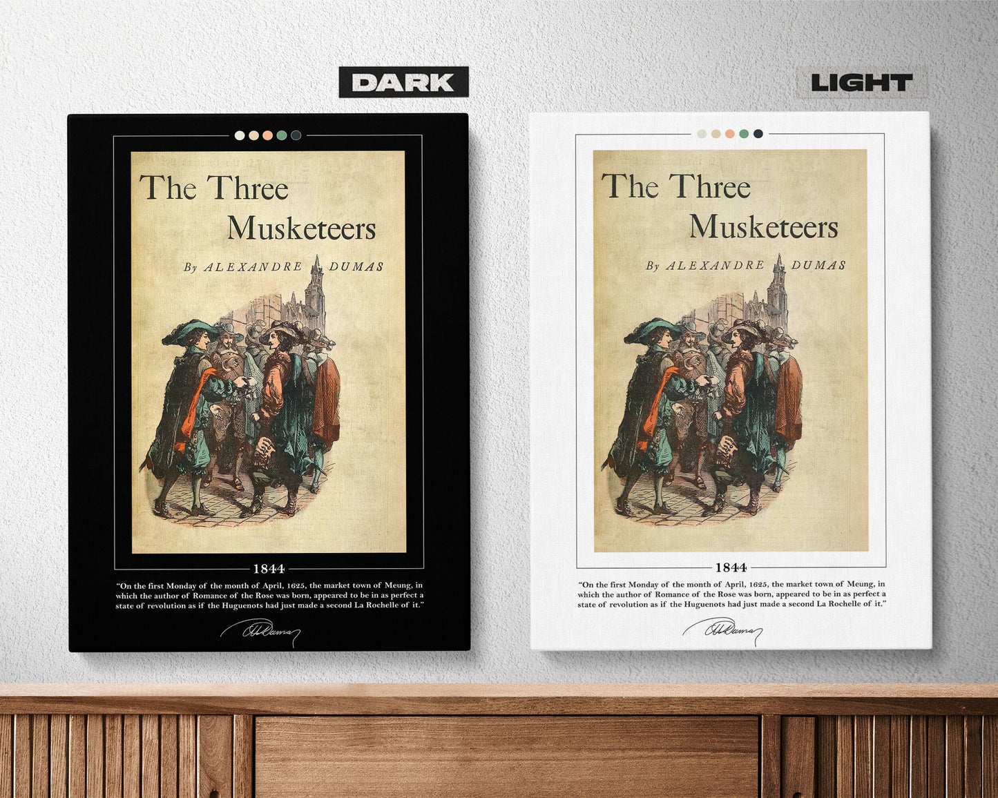 The Three Musketeers Book Cover Poster | Alexandre Dumas, The Three Musketeers Poster, 3 Musketeers Print, Book Posters, Book Art