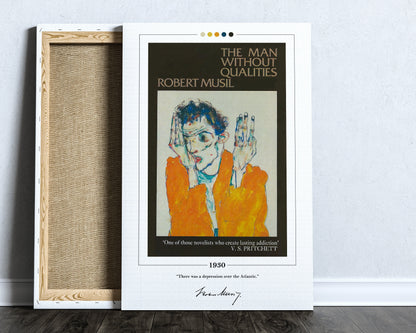 The Man Without Qualities Book Cover Poster | Robert Musil, Man Without Qualities Poster, Book Posters, Book Art, Book Lover Gift