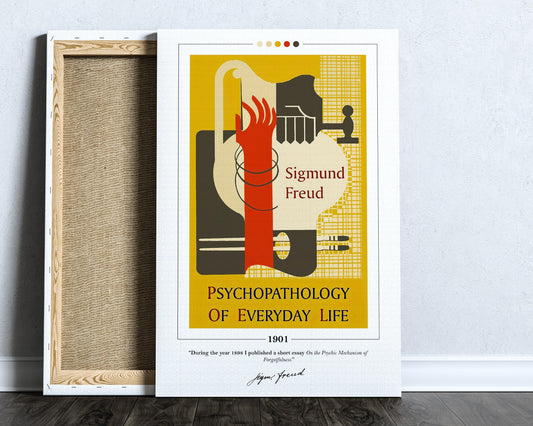 The Psychopathology of Everyday Life Book Cover Poster | Sigmund Freud, Psychopathology of Everyday Life Poster, Book Posters, Book Art
