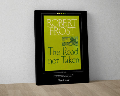 The Road Not Taken Book Cover Poster | Robert Frost, The Road Not Taken Poster, The Road Not Taken Print, Book Posters, Book Lover Gift