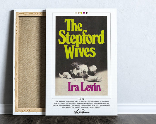 The Stepford Wives Book Cover Poster | Ira Levin, Stepford Wives Poster, Stepford Wives Print, Book Posters, Book Art, Book Lover Gift