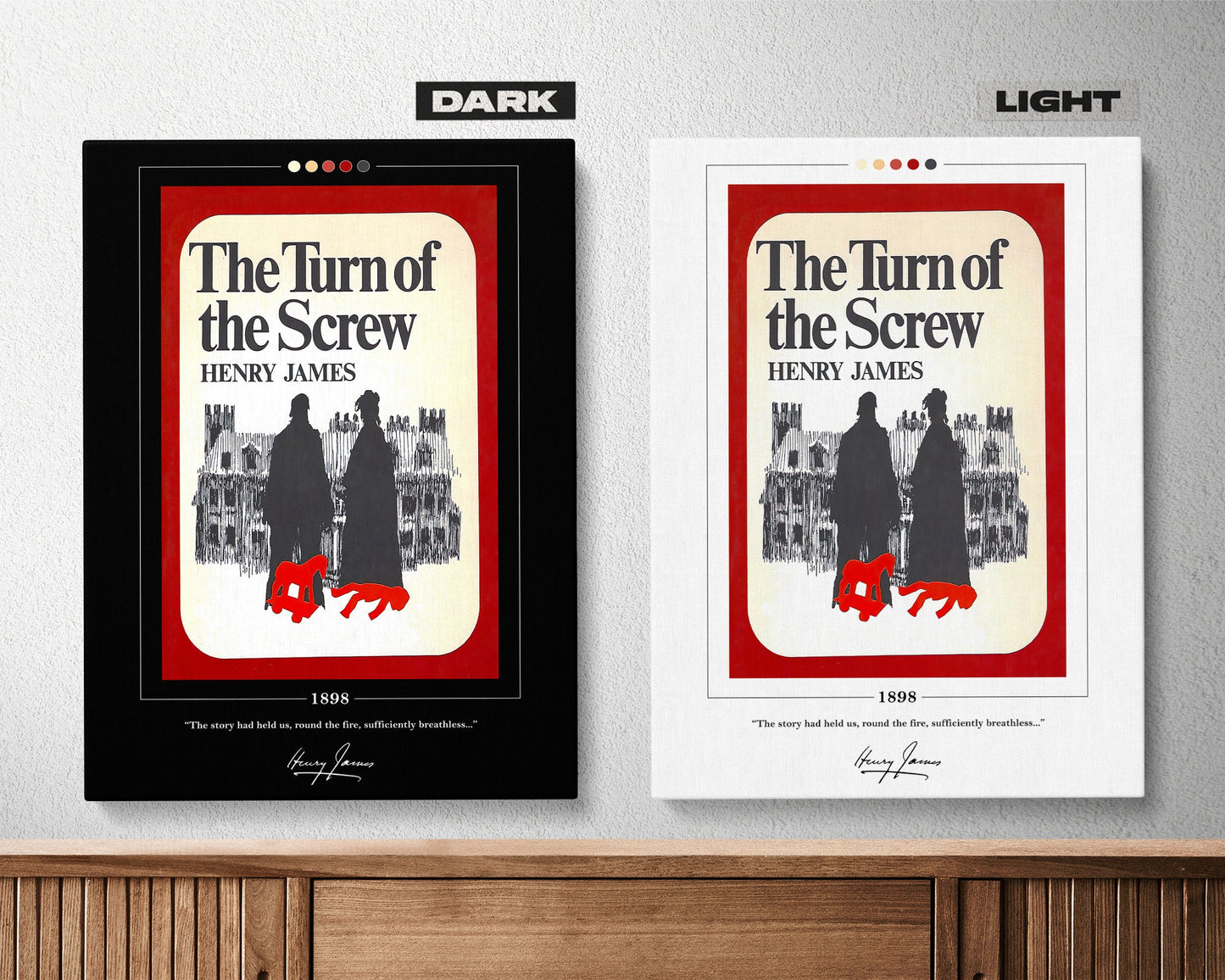 The Turn of the Screw Book Cover Poster | Henry James, Turn of the Screw Poster, Turn of the Screw Print, Book Posters, Book Lover Gift