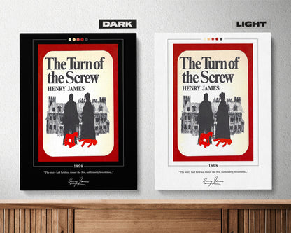 The Turn of the Screw Book Cover Poster | Henry James, Turn of the Screw Poster, Turn of the Screw Print, Book Posters, Book Lover Gift