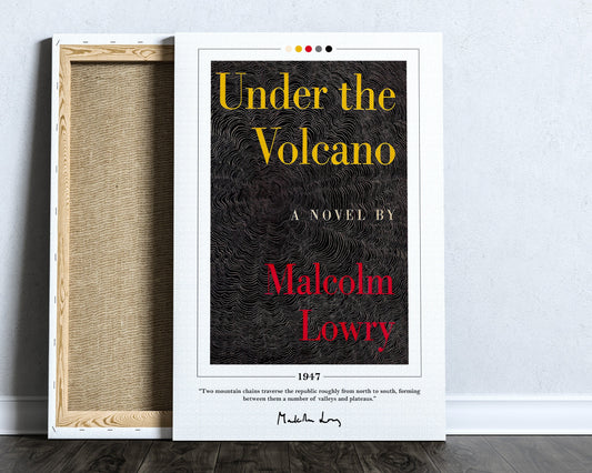 Under the Volcano Book Cover Poster | Malcolm Lowry, Under the Volcano Poster, Under the Volcano Print, Book Posters, Book Lover Gift