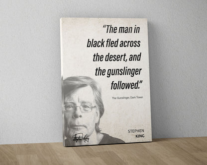 Stephen King Quote Wall Art | The Dark Tower Quote Poster, Quote Print, Quote Art, Book Quote, Canvas Wall Art, Book Lover Gift