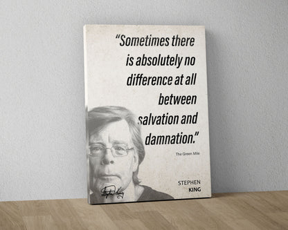 Stephen King Quote Wall Art | The Green Mile Quote Poster, Quote Print, Quote Art, Book Quote, Canvas Wall Art, Book Lover Gift