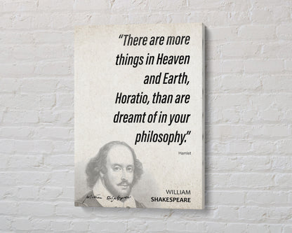 William Shakespeare Quote Wall Art | Hamlet Quote Poster, Quote Print, Quote Art, Book Quote, Canvas Wall Art, Book Lover Gift