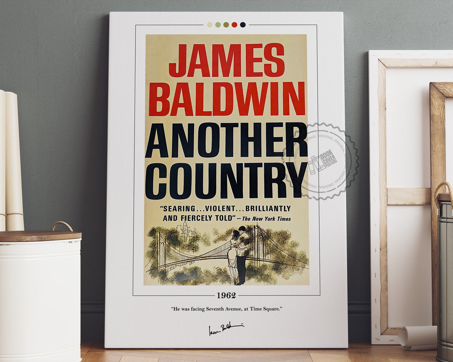 Another Country Book Cover Poster | James Baldwin, Another Country Poster, Another Country Print, Book Poster, Canvas Print, Book Lover Gift