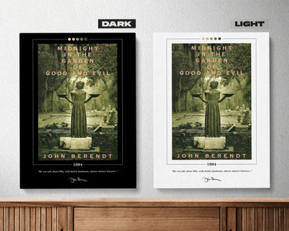 Midnight in the Garden of Good and Evil Book Cover Poster | John Berendt, Midnight in the Garden of Good and Evil Poster, Book Posters