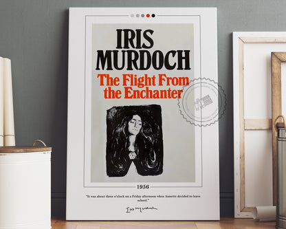 The Flight from the Enchanter Book Cover Poster | Iris Murdoch, The Flight from the Enchanter Poster, Book Posters, Book Lover Gift