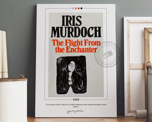 The Flight from the Enchanter Book Cover Poster | Iris Murdoch, The Flight from the Enchanter Poster, Book Posters, Book Lover Gift