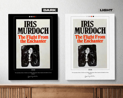 The Flight from the Enchanter Book Cover Poster | Iris Murdoch, The Flight from the Enchanter Poster, Book Posters, Book Lover Gift