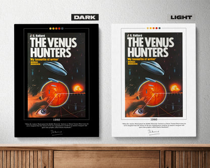 The Venus Hunters Book Cover Poster | J. G. Ballard, The Venus Hunters Poster, Book Posters, Book Art, Canvas Wall Art, Book Lover Gift