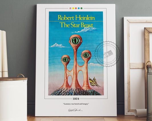 The Star Beast Book Cover Poster | Robert A. Heinlein, The Star Beast Poster, Book Posters, Book Art, Canvas Wall Art, Book Lover Gift