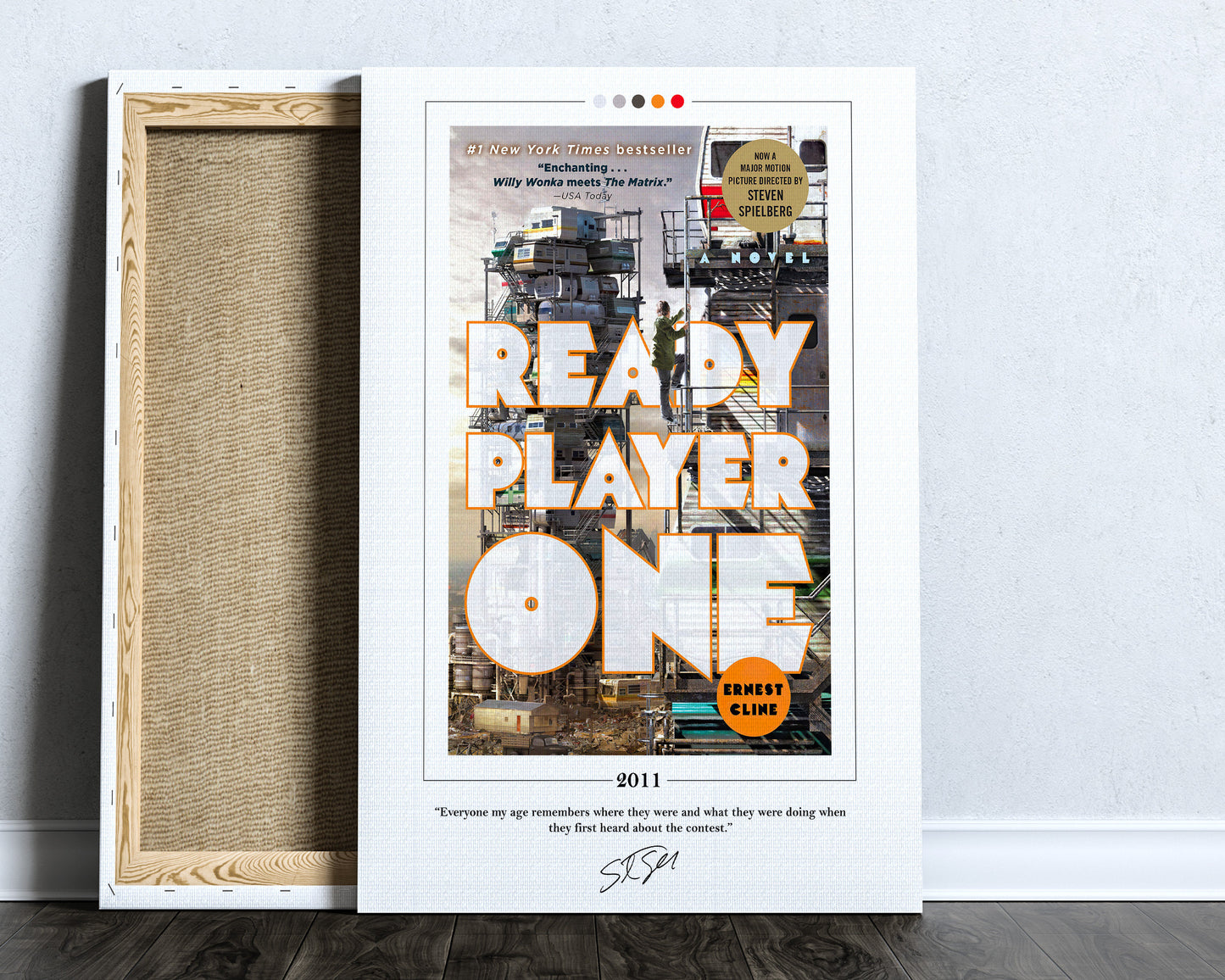 Ready Player One Book Cover Poster | Ernest Cline, Ready Player One Poster, Book Posters, Canvas Wall Art, Book Art, Book Lover Gift