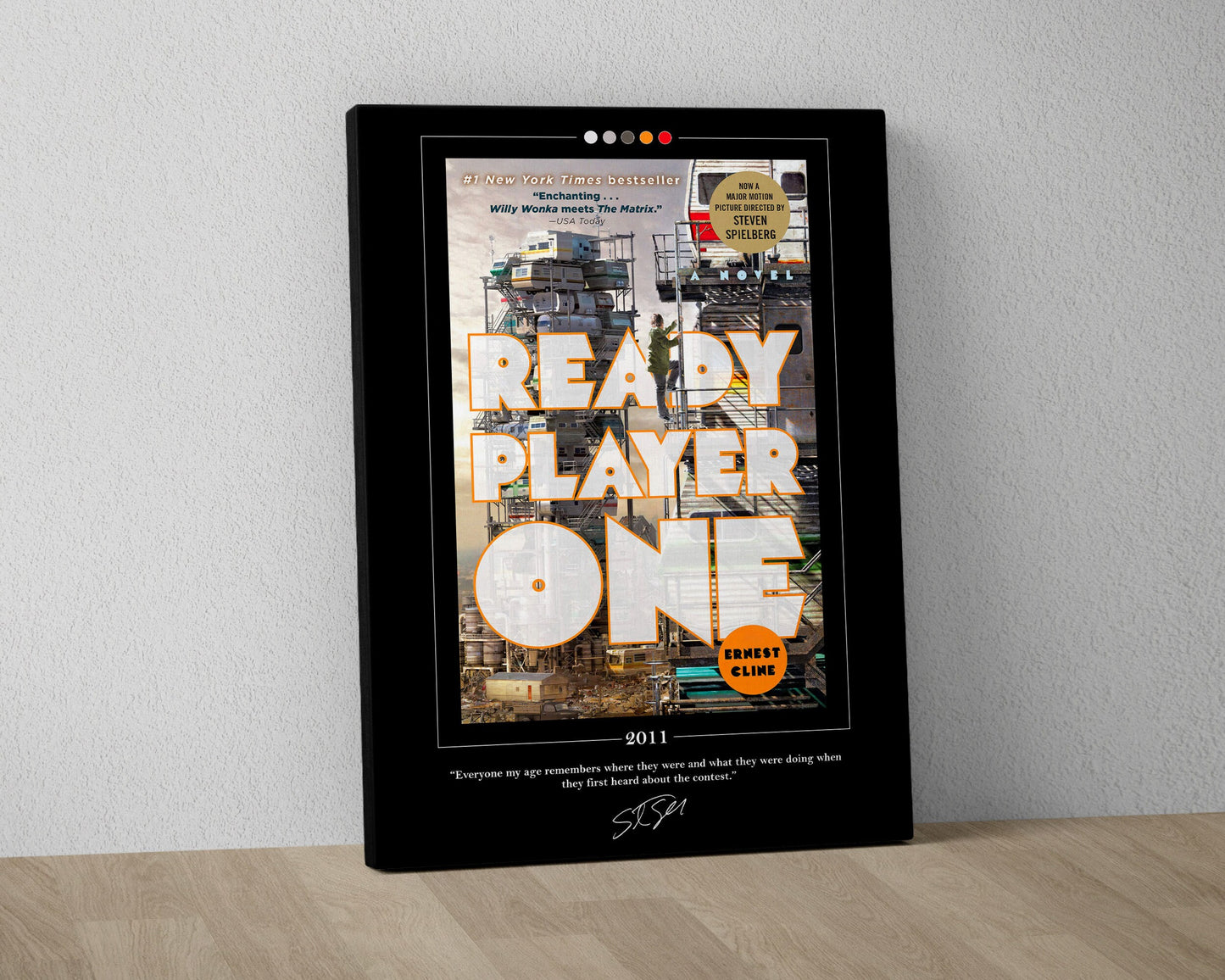 Ready Player One Book Cover Poster | Ernest Cline, Ready Player One Poster, Book Posters, Canvas Wall Art, Book Art, Book Lover Gift