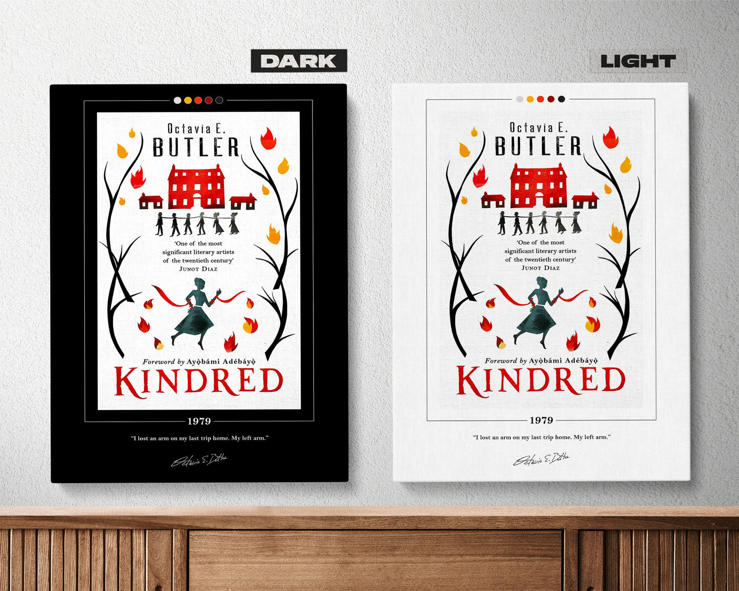 Kindred Book Cover Poster | Octavia E. Butler, Kindred Poster, Kindred Print, Book Posters, Book Art, Canvas Wall Art, Book Lover Gift