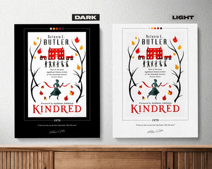Kindred Book Cover Poster | Octavia E. Butler, Kindred Poster, Kindred Print, Book Posters, Book Art, Canvas Wall Art, Book Lover Gift