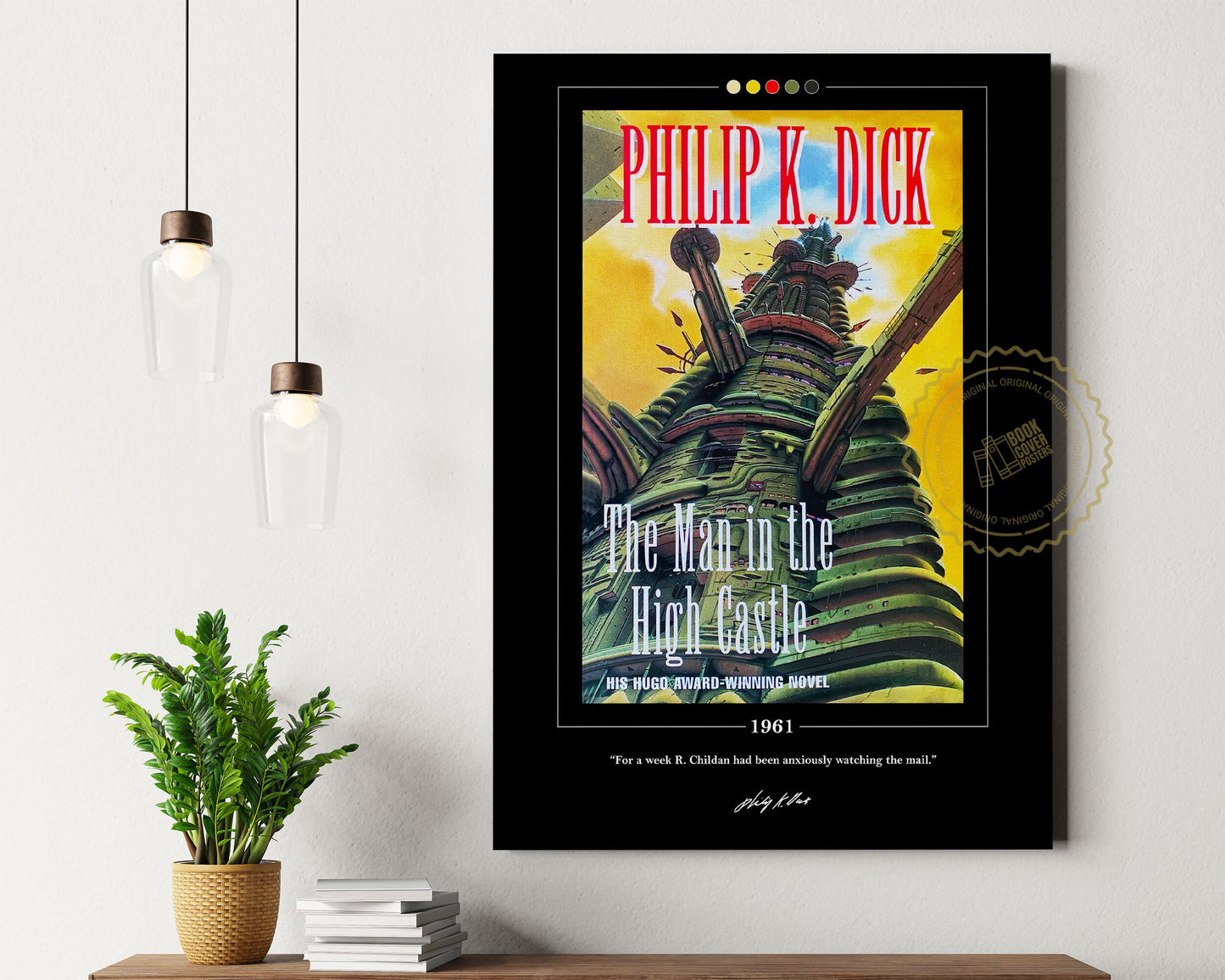 The Man in the High Castle Book Cover Poster | Philip K Dick, The Man in the High Castle Poster, Book Posters, Canvas Print, Book Lover Gift