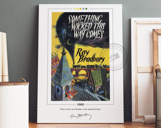 Something Wicked This Way Comes Book Cover Poster | Ray Bradbury, Something Wicked This Way Comes Poster, Book Posters, Canvas Wall Art