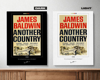 Another Country Book Cover Poster | James Baldwin, Another Country Poster, Another Country Print, Book Poster, Canvas Print, Book Lover Gift