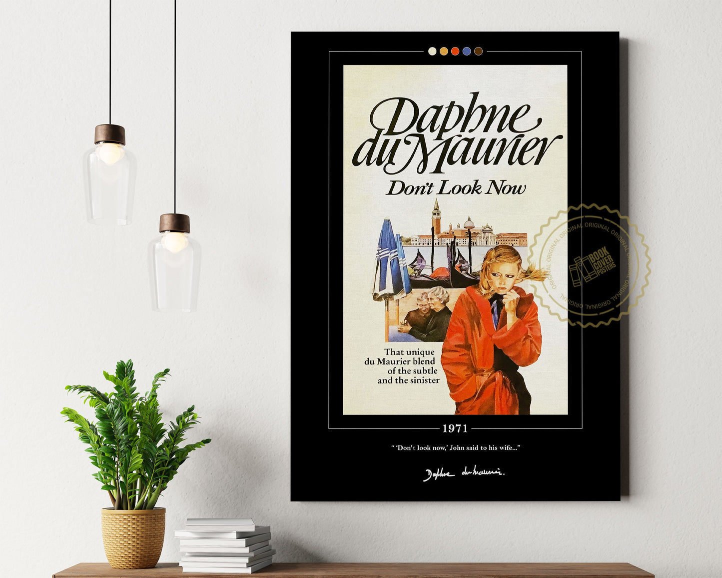 Don't Look Now Book Cover Poster | Daphne du Maurier, Don't Look Now Poster, Don't Look Now Print, Book Posters, Book Art, Book Lover Gift