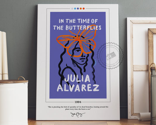 In the Time of the Butterflies Book Cover Poster | Julia Alvarez, In the Time of the Butterflies Poster, Book Posters, Book Lover Gift