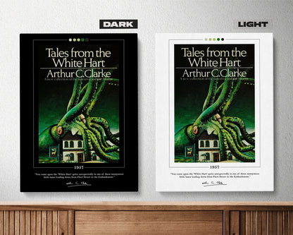 Tales from the White Hart Book Cover Poster | Arthur C. Clarke, Tales from the White Hart Poster, Book Poster, Canvas Print, Book Lover Gift