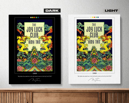 The Joy Luck Club Book Cover Poster | Amy Tan, Joy Luck Club Poster, Joy Luck Club Print, Book Posters, Canvas Wall Art, Book Lover Gift