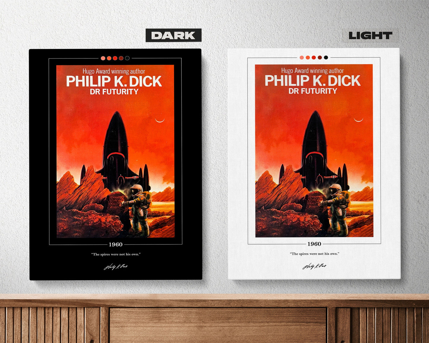 Dr. Futurity Book Cover Poster | Philip K Dick, Dr. Futurity Poster, Dr. Futurity Print, Book Poster, Canvas Wall Art, Book Lover Gift