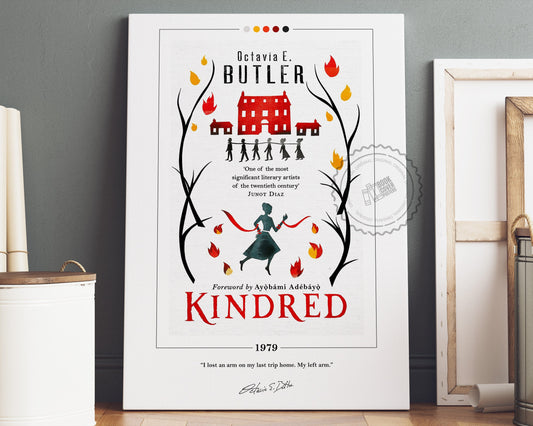 Kindred Book Cover Poster | Octavia E. Butler, Kindred Poster, Kindred Print, Book Posters, Book Art, Canvas Wall Art, Book Lover Gift