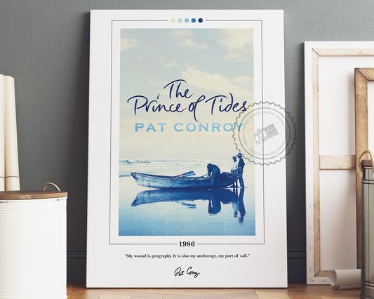 The Prince of Tides Book Cover Poster | Pat Conroy, Prince of Tides Poster, Prince of Tides Print, Book Posters, Book Art, Book Lover Gift