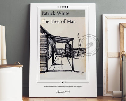 The Tree of Man Book Cover Poster | Patrick White, The Tree of Man Poster, The Tree of Man Print, Book Poster, Canvas Print, Book Lover Gift