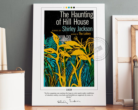 The Haunting of Hill House Book Cover Poster | Shirley Jackson, Haunting of Hill House Poster, Book Posters, Canvas Print, Book Lover Gift