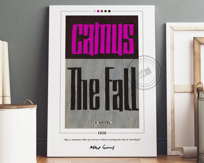 The Fall Book Cover Poster | Albert Camus, The Fall Poster, The Fall Print, Book Posters, Book Print, Book Art, Book Art, Book Lover Gift