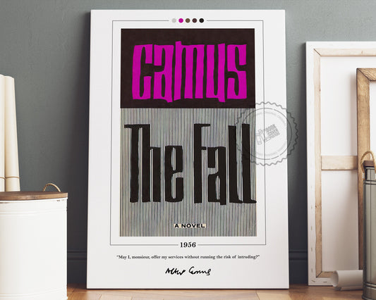 The Fall Book Cover Poster | Albert Camus, The Fall Poster, The Fall Print, Book Posters, Book Print, Book Art, Book Art, Book Lover Gift