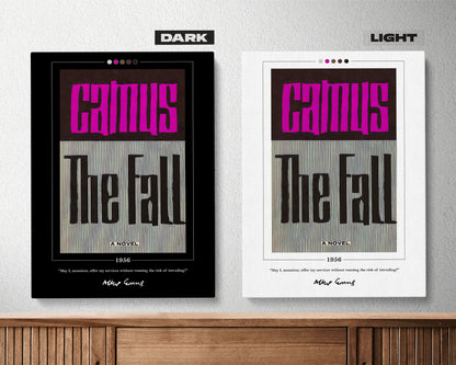 The Fall Book Cover Poster | Albert Camus, The Fall Poster, The Fall Print, Book Posters, Book Print, Book Art, Book Art, Book Lover Gift