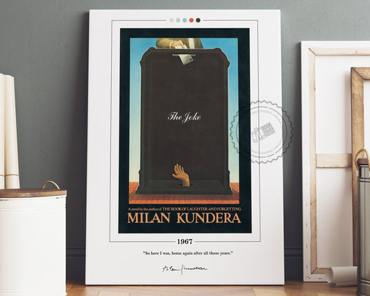 The Joke Book Cover Poster | Milan Kundera, The Joke Poster, The Joke Print, Book Posters, Book Art, Canvas Wall Art, Book Lover Gift