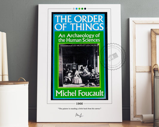 The Order of Things Book Cover Poster | Michel Foucault, The Order of Things Poster, Book Poster, Book Art, Canvas Wall Art, Book Lover Gift