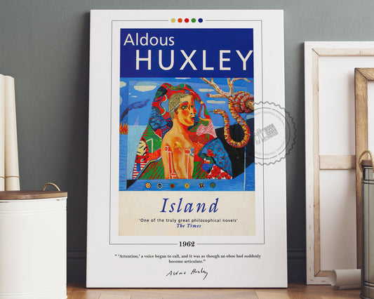 Island Book Cover Poster | Aldous Huxley, Island Poster, Island  Print, Book Posters, Book Print, Canvas Wall Art, Book Art, Book Lover Gift
