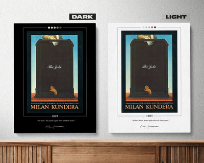 The Joke Book Cover Poster | Milan Kundera, The Joke Poster, The Joke Print, Book Posters, Book Art, Canvas Wall Art, Book Lover Gift