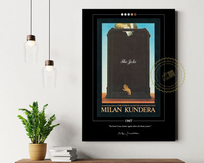 The Joke Book Cover Poster | Milan Kundera, The Joke Poster, The Joke Print, Book Posters, Book Art, Canvas Wall Art, Book Lover Gift