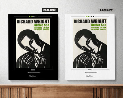 Native Son Book Cover Poster | Richard Wright, Native Son Poster, Native Son Print, Book Posters, Canvas Wall Art, Book Art, Book Lover Gift