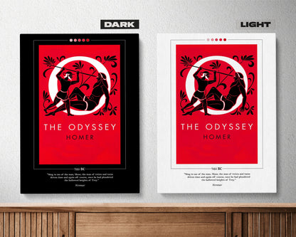 Odyssey Book Cover Poster | Homer, Odyssey Poster, Odyssey Print, Book Posters, Book Prints, Book Art, Canvas Wall Art, Book Lover Gift
