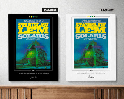 Solaris Book Cover Poster | Stanislaw Lem, Solaris Poster, Solaris Print, Book Posters, Book Art, Canvas Wall Art, Book Lover Gift