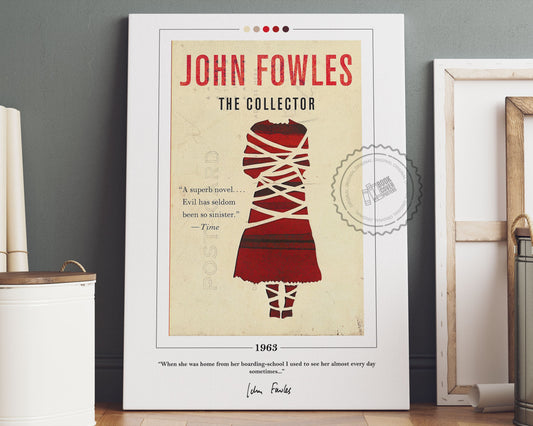 The Collector Book Cover Poster | John Fowles, The Collector Poster, The Collector Print, Book Posters, Canvas Wall Art, Book Lover Gift